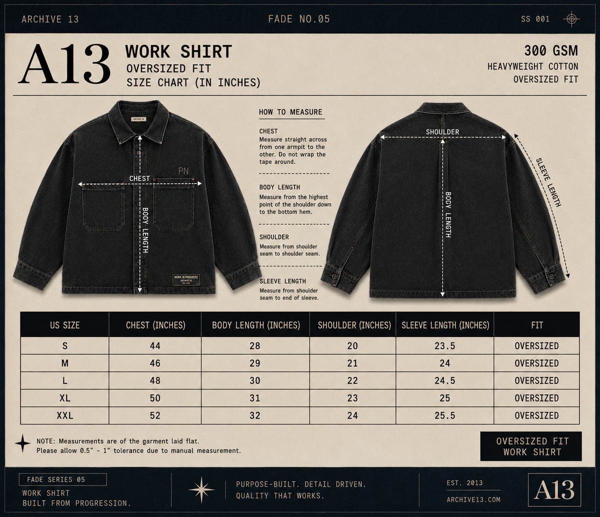Archive13™ Fade No.05 Denim Work Shirt